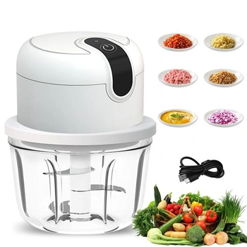 Mini elektrický sekáčik 350ml, bezdrôtový elektrický…