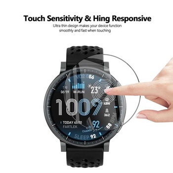 Anoowkoa 4dielna sada ochranných fólií na displej pre Amazfit Active MAX 48mm [netvrdené sklo],