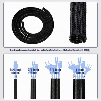 Kabelový plášť Flintronic, 3M samouzavírací kabelový plášť, flexibilní tkaný kabelový plášť, správa