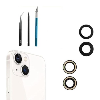 Šošovka zadnej kamery 13/13 Mini, Náhrada za sklo zadnej kamery pre iPhone 13/iPhone 13 Mini s