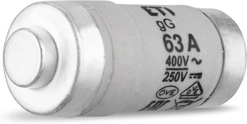 REV Neozed, poistka D02/E18 63A, 10 kusov, 250VDC / 400VAC, sivá