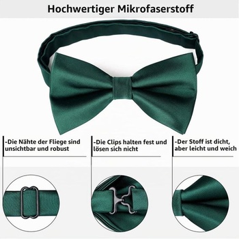 Pánský motýlek HISDERN, uvázaný, nastavitelný, jednobarevný s květinovým vzorem Paisley, na svatbu,