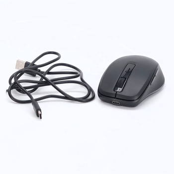 Seeda Bezdrôtová myš LED, Dobíjacia bezdrôtová myš s Mouse Jiggler, Tichá 2,4G USB bezdrôtová myš