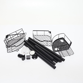 Teleskopický regál PureJoy 81–312 cm čierna