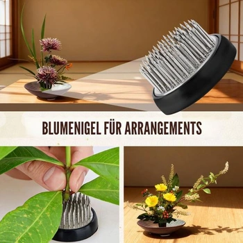 Sada japonských keramických váz - ikebana, černá