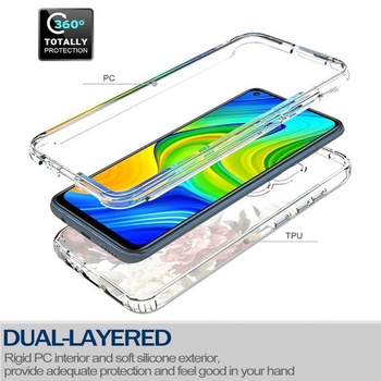 Ochranný kryt pre Redmi Note 9/Redmi 10X 4G s tvrdeným sklom - puzdro s kvetinovým vzorom,