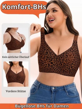 Dámská podprsenka bez kostic HOWIN pro velká prsa, silná opora, želé podprsenka, push-up, XXL,