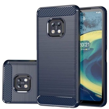 Kompatibilný s telefónom Nokia XR20. Ultratenký kryt s imitáciou uhlíkových vlákien a mäkkým TPU