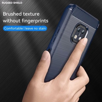 Kompatibilný s telefónom Nokia XR20. Ultratenký kryt s imitáciou uhlíkových vlákien a mäkkým TPU