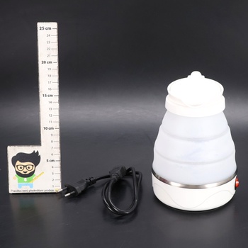 Skladacia rýchlovarná kanvica s objemom 0,6 l, malá silikónová cestovná kanvica, mini kanvica, rýchly