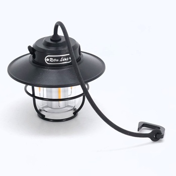 Kempingová lampa Beuaati dobíjacia, retro