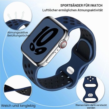 Športový remienok kompatibilný s Apple Watch 44 mm 42 mm 45 mm 46 mm 49 mm 38 mm 40 mm 41 mm,