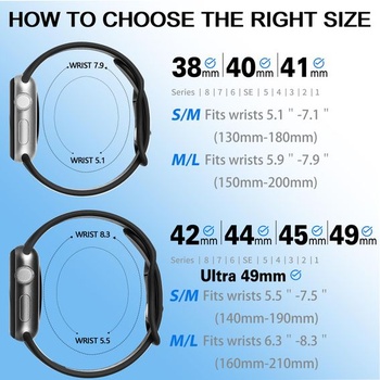 Športový remienok kompatibilný s Apple Watch 44 mm 42 mm 45 mm 46 mm 49 mm 38 mm 40 mm 41 mm,
