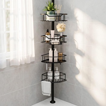 Teleskopický regál PureJoy 81–312 cm čierna