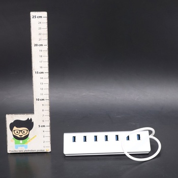 Herfair USB 3.0 Hub se 4 porty pro vysokorychlostní přenos dat, USB Hub 4 USB datové porty, USB Hub