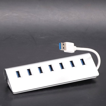 Herfair USB 3.0 Hub se 4 porty pro vysokorychlostní přenos dat, USB Hub 4 USB datové porty, USB Hub