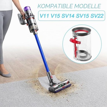 Priehľadná nádoba na prach pre Dyson V11 V15 SV14 SV15 SV22 - Vysoko kvalitné príslušenstvo pre