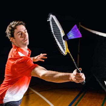 Deecam LED bedmintonový pérák, svietiaci v tme, 4 kusy