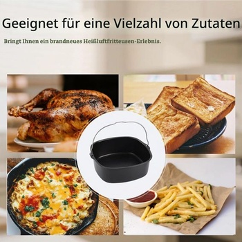 Zapékací mísa do fritézy, opakovaně použitelná zapékací mísa do fritézy, vhodná do myčky nádobí s