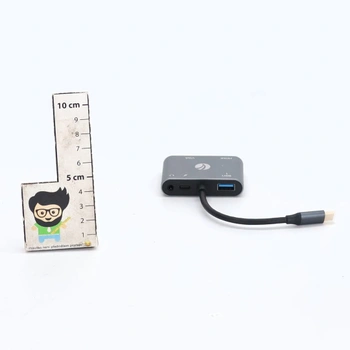 Adaptér VCOM USB C na HDMI VAG, hub 5 v 1 typu C s 4K HDMI, 1080P VGA, 100W PD nabíjení, port USB