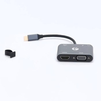 Adaptér VCOM USB C na HDMI VAG, húb 5 v 1 typu C s 4K HDMI, 1080P VGA, 100W PD nabíjanie, port USB