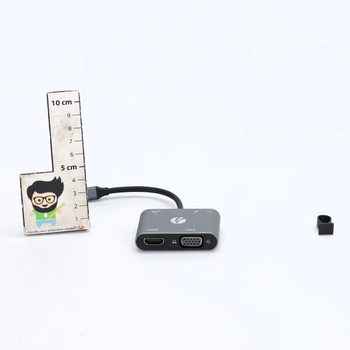 Adaptér VCOM USB C na HDMI VAG, húb 5 v 1 typu C s 4K HDMI, 1080P VGA, 100W PD nabíjanie, port USB