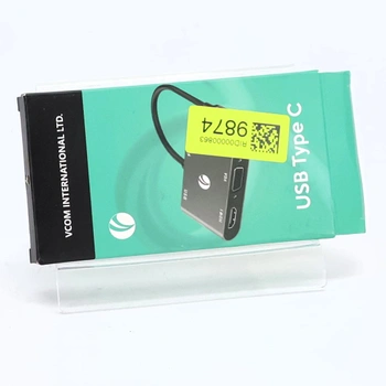 Adaptér VCOM USB C na HDMI VAG, hub 5 v 1 typu C s 4K HDMI, 1080P VGA, 100W PD nabíjení, port USB