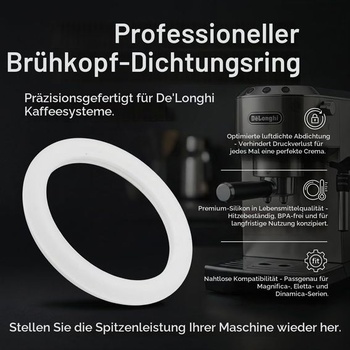 Silikonové těsnění pro DeLonghi Dedica EC680 EC685, sada 2 kusů, Ø47mm