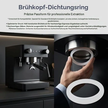 Silikónové tesnenie pre DeLonghi Dedica EC680 EC685, sada 2 kusov, Ø47mm