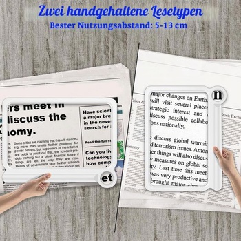Lupa na čítanie NZQXJXZ 6násobná pre seniorov, veľká a ľahká lupa na čítanie