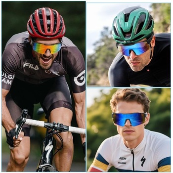 Balenie 2 cyklistických okuliarov pre mužov a ženy, polarizované UV400, zrkadlové, športové slnečné