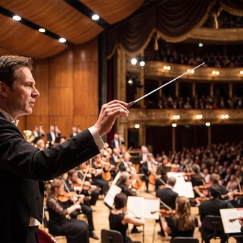 Taktovka Symphony Leader, drevená rukoväť, dirigentská taktovka, hudobný nástroj, part pre