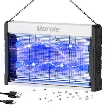 Elektrický lapač hmyzu s dvojitou LED diódou 3200 V, USB lapač hmyzu Morole | Drôtový lapač hmyzu,
