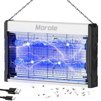 Elektrický lapač hmyzu s dvojitou LED diódou 3200 V, USB lapač hmyzu Morole | Drôtový lapač hmyzu,