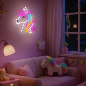 Neónová LED ceduľa OkiyiD Dreamy kôň Farba 9
