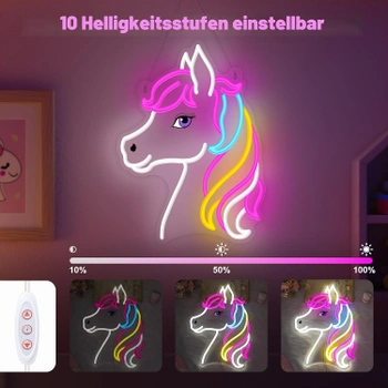 Neonová LED cedule OkiyiD Dreamy kůň Barva 9