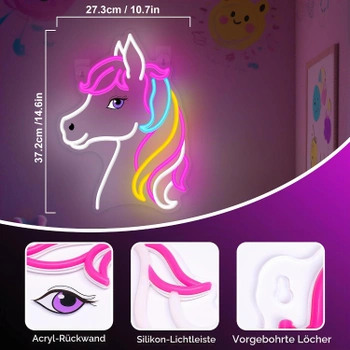 Neonová LED cedule OkiyiD Dreamy kůň Barva 9