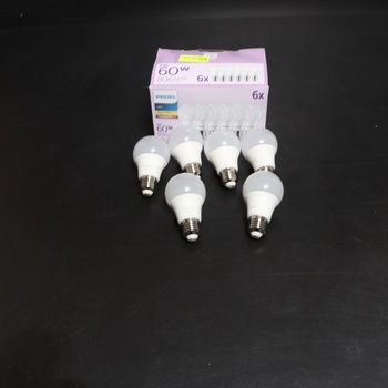 Philips 6-balenie E27 LED žiarovky, 60W, teplá biela