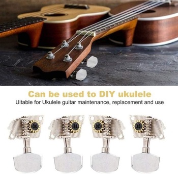Ladiace štipce Dilwe pre ukulele, 2L2R klasické ladiace mechaniky pre ukulele, diely pre domácich majstrov