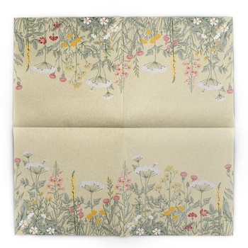 Obrúsky Mank Airlaid Spring 40 x 40 cm, ideálny pre catering a oslavy, pripomínajúce látku a savé,