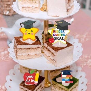 Ozdoby na muffiny na promóciu, 24 kusov, 