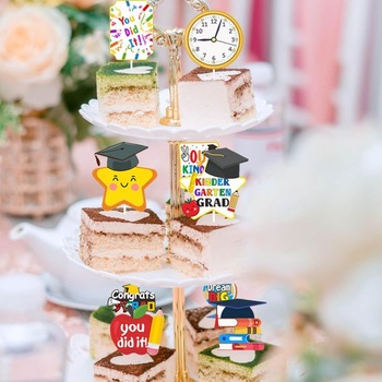 Ozdoby na muffiny na promóciu, 24 kusov, 