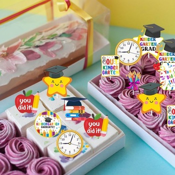 Ozdoby na muffiny na promóciu, 24 kusov, 
