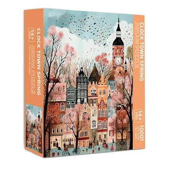 1000dielne puzzle pre dospelých, 1000dielne romantické panoráma Londýna na jar, Impossible Classic