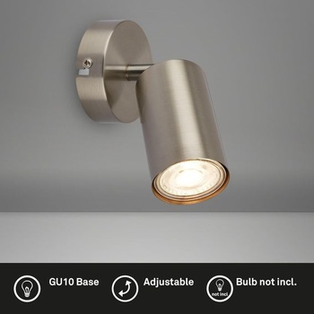 BRILONER - Otočné nástenné svietidlo pre vnútorné použitie, pätica GU10, max. 9 W, čítacia lampa, lampa