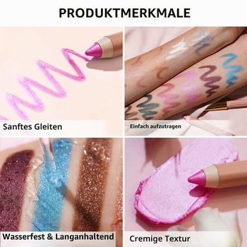 Očné tiene Oulac Twist v tyčinke so zeleným metalickým povrchom – vodeodolné a odolné proti