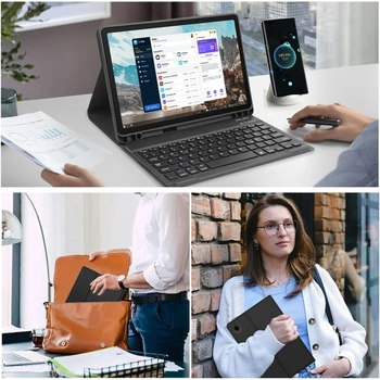 Pouzdro s klávesnicí pro Samsung Galaxy Tab A9 Plus 11-palcový 2023 [QWERTZ německá klávesnice],