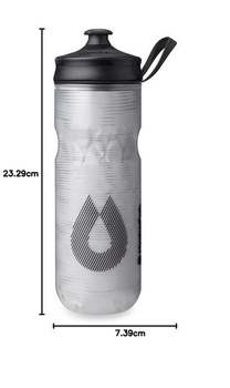 Hydrapak Polar Sport izolovaná fľaša na vodu – bez BPA, stláčacia fľaša s rukoväťou pre šport a