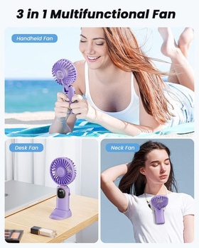 Prenosný ručný ventilátor coldSky, 4000 mAh, na batérie, skladací stolný ventilátor 90° sa