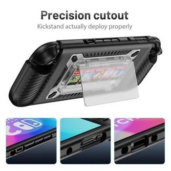 Kompatibilní s pouzdrem Nintendo Switch 2 (2025), ochranný kryt vojenské třídy odolný proti nárazům